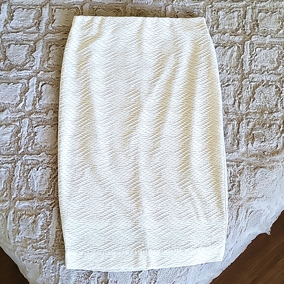 Cream Kardashian Pencil Skirt - Picture 1 of 4